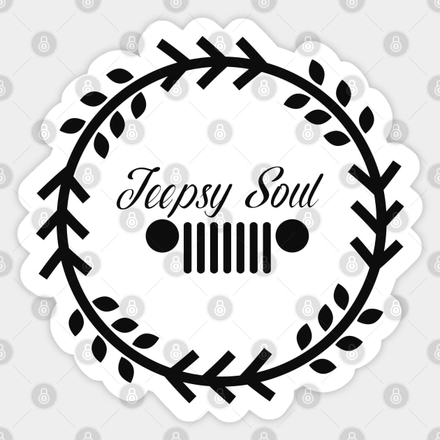 Jeep - Jeepsy Soul Sticker by KC Happy Shop